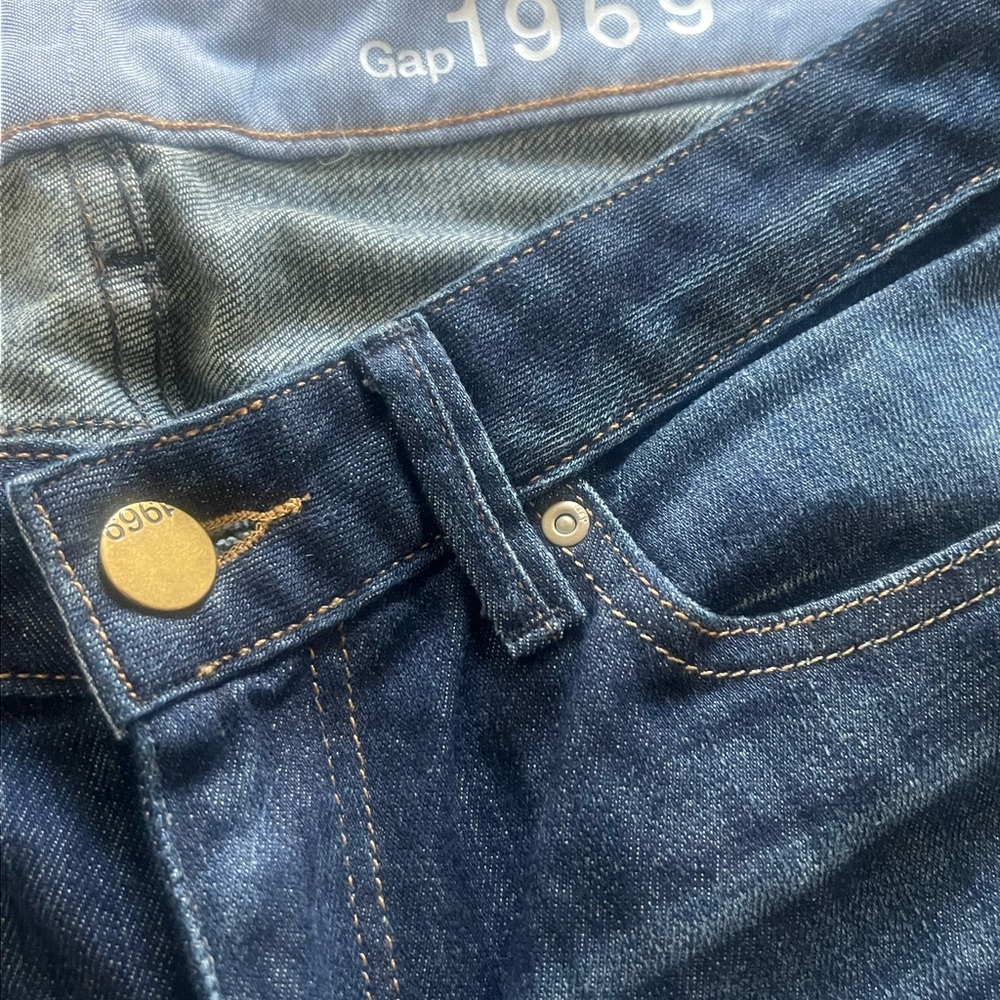 GAP Womens Flare Dark Blue Denim